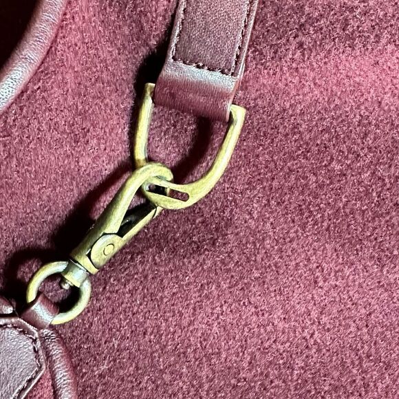 Ralph Lauren Collection Pre-Fall ‘17 Winsor Burgundy Wool-Cashmere Lambskin Cape - Picture 6 of 17